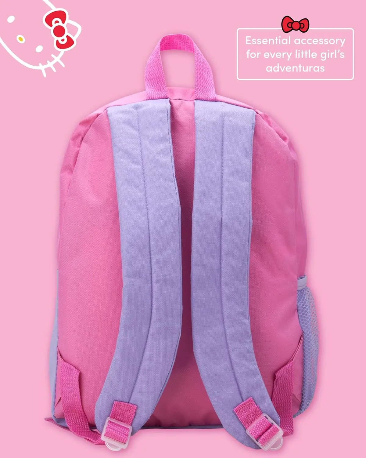 Fast Forward Kids Backpack - Disney Frozen Spider-Man Paw Patrol - 15" School Bookbag with Lunch Box for Boys and Girls, Size One Size, Hello Kitty Pastel