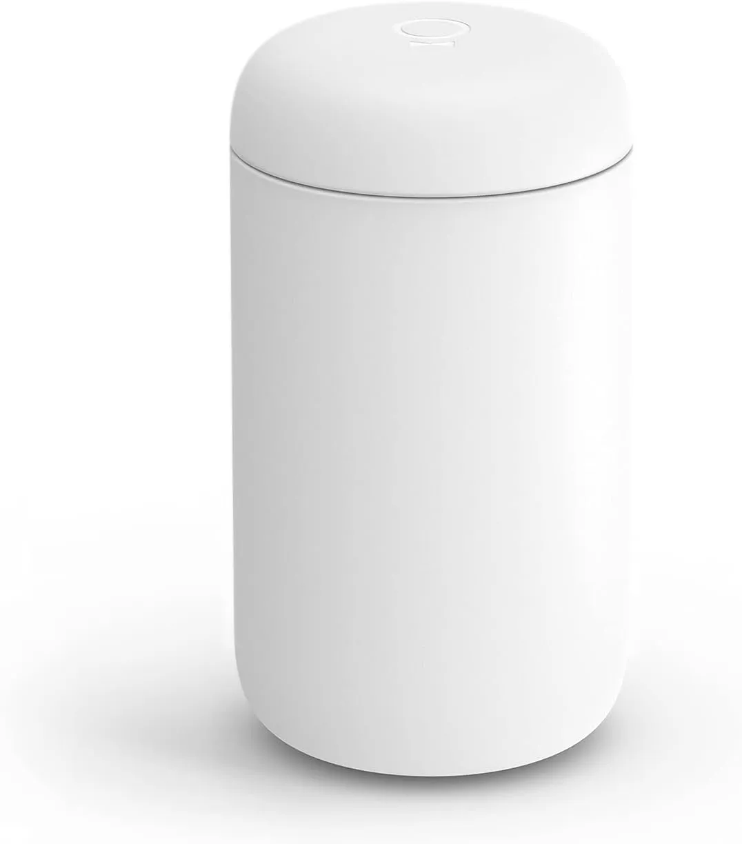 Fellow 16 oz Carter Wide Travel Mug - Wide Mouth Vacuum-Insulated Stainless Steel - Tea and Coffee Tumbler - Travel Coffee Mug with Ceramic Interior - Matte White