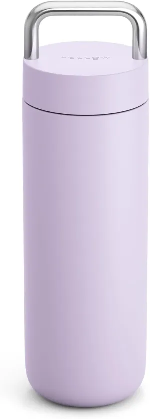Fellow 20 oz Carter Carry Vacuum Insulated Tumbler for Water, Tea, Coffee, Smoothies, & more - Stainless Steel - Keeps Heat for 12 Hours/Stays Cold for 24 Hours-Leak-Proof Seal-Slim Width-Peri Twinkle