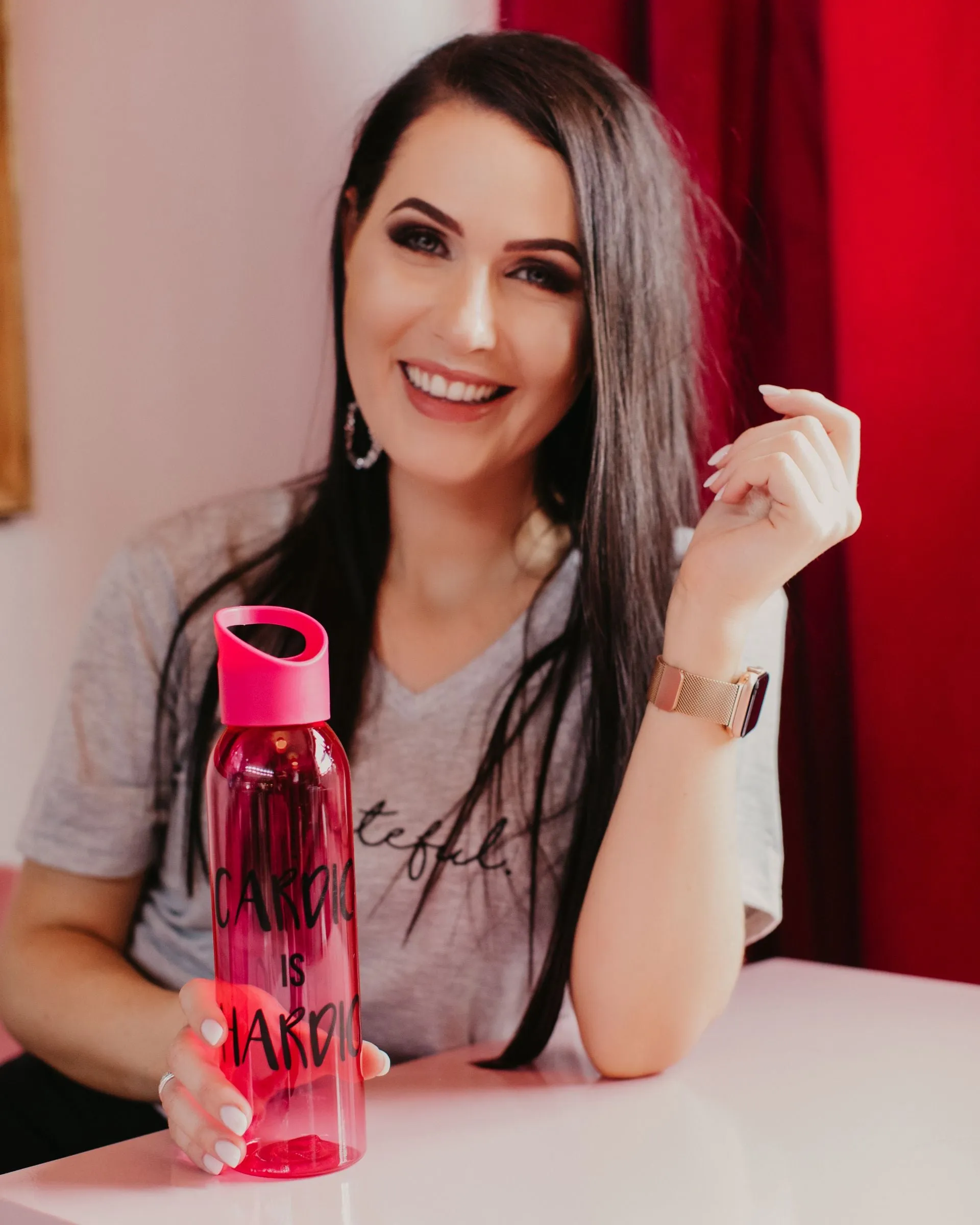 Fineapple Pink Cardio is Hardio waterbottle