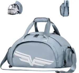 FIORETTO 30L Sports Gym Duffle Bag with Wet Pocket & Shoe Compartment, Weekender Hospital Overnight Bag for Women, Sports Holdall Backpack
