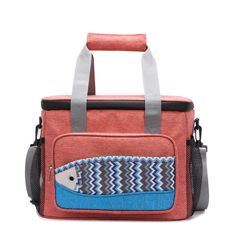 Fish Pattern Insulated Lunch Cooler Bag – Waterproof & Portable