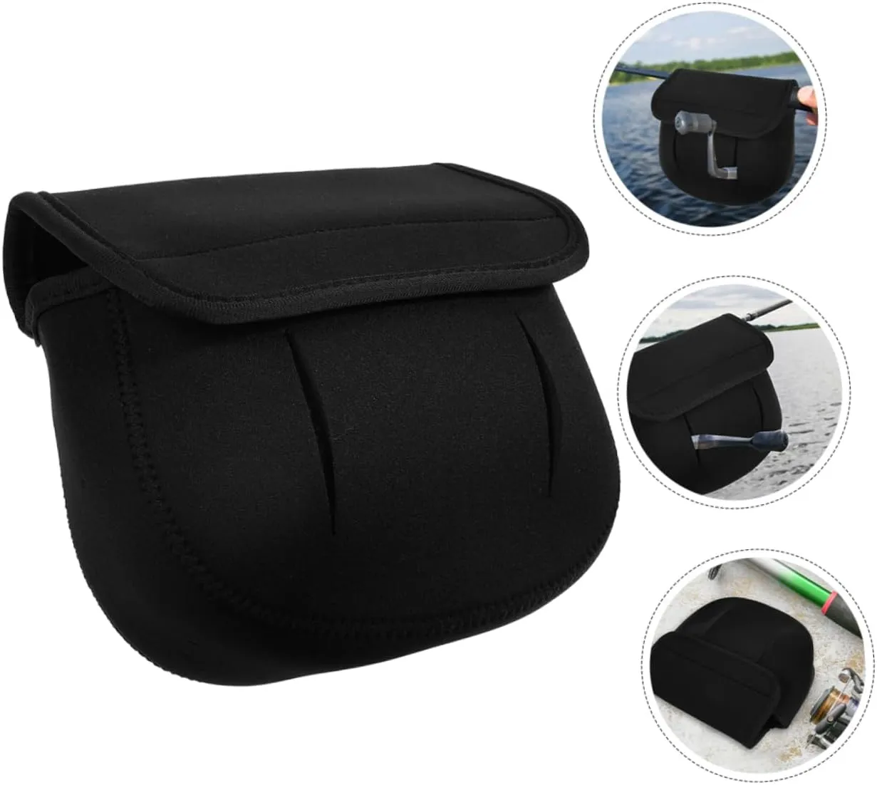 Fishing Reel Protective Bag Portable Neoprene Reel Sleeve Lightweight for and Transport