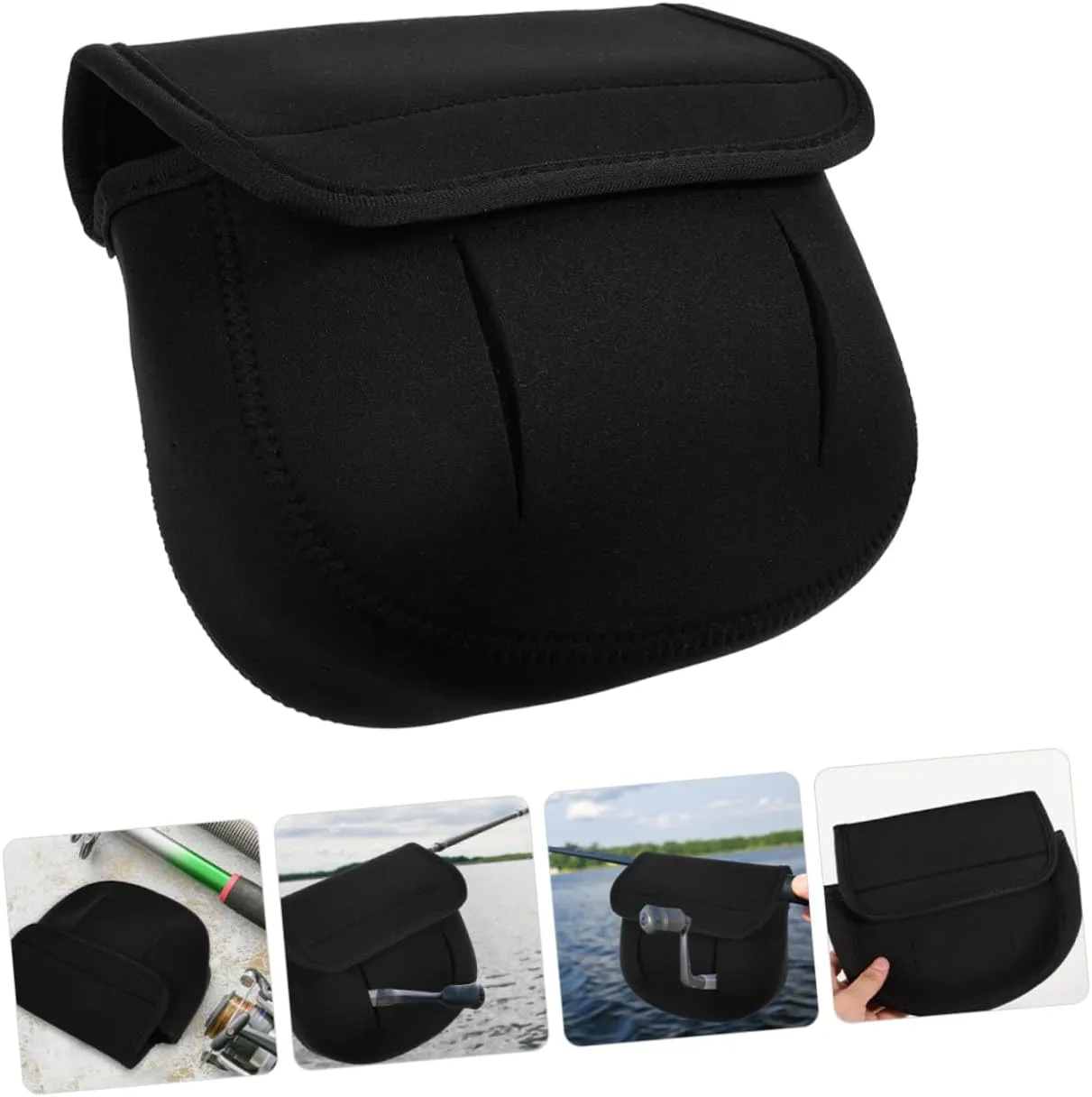 Fishing Reel Protective Bag Portable Neoprene Reel Sleeve Lightweight for and Transport
