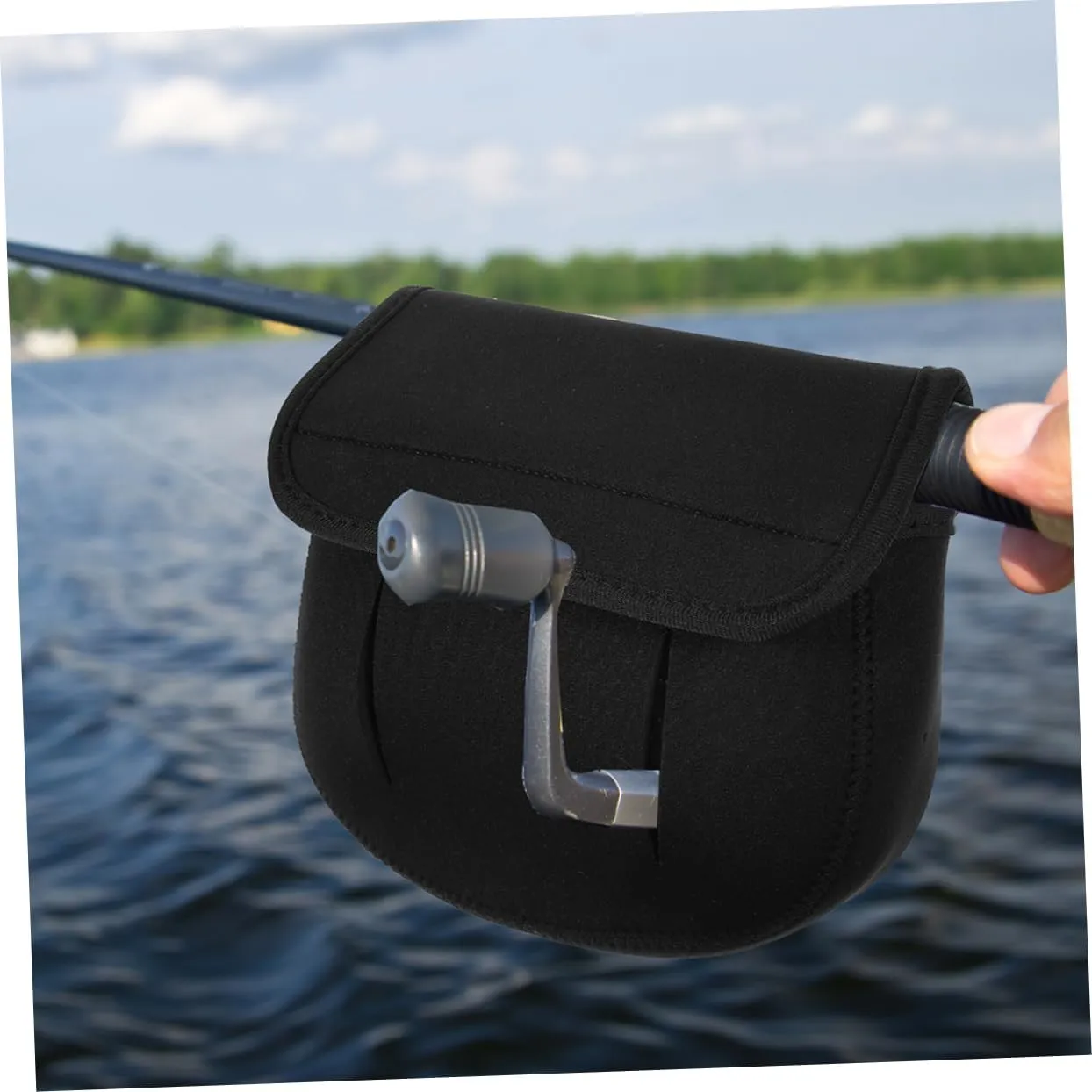 Fishing Reel Protective Bag Portable Neoprene Reel Sleeve Lightweight for and Transport