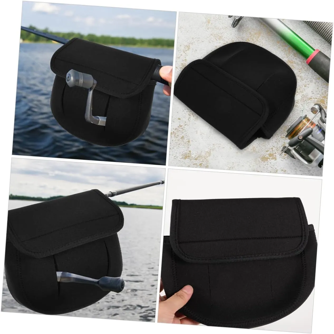 Fishing Reel Protective Bag Portable Neoprene Reel Sleeve Lightweight for and Transport