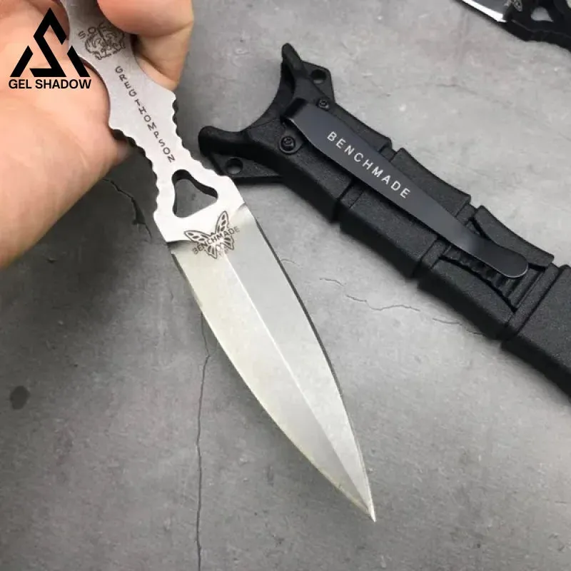 Fixed Blade Tactical Knife COMBO SOCP Dagger 3.22" Blade，K sheath