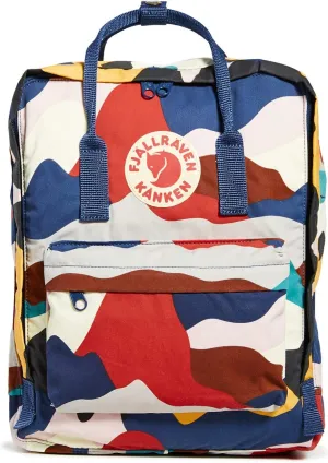Fjallraven Women's Kanken Backpack, Summer Landscape, Print, Blue, One Size