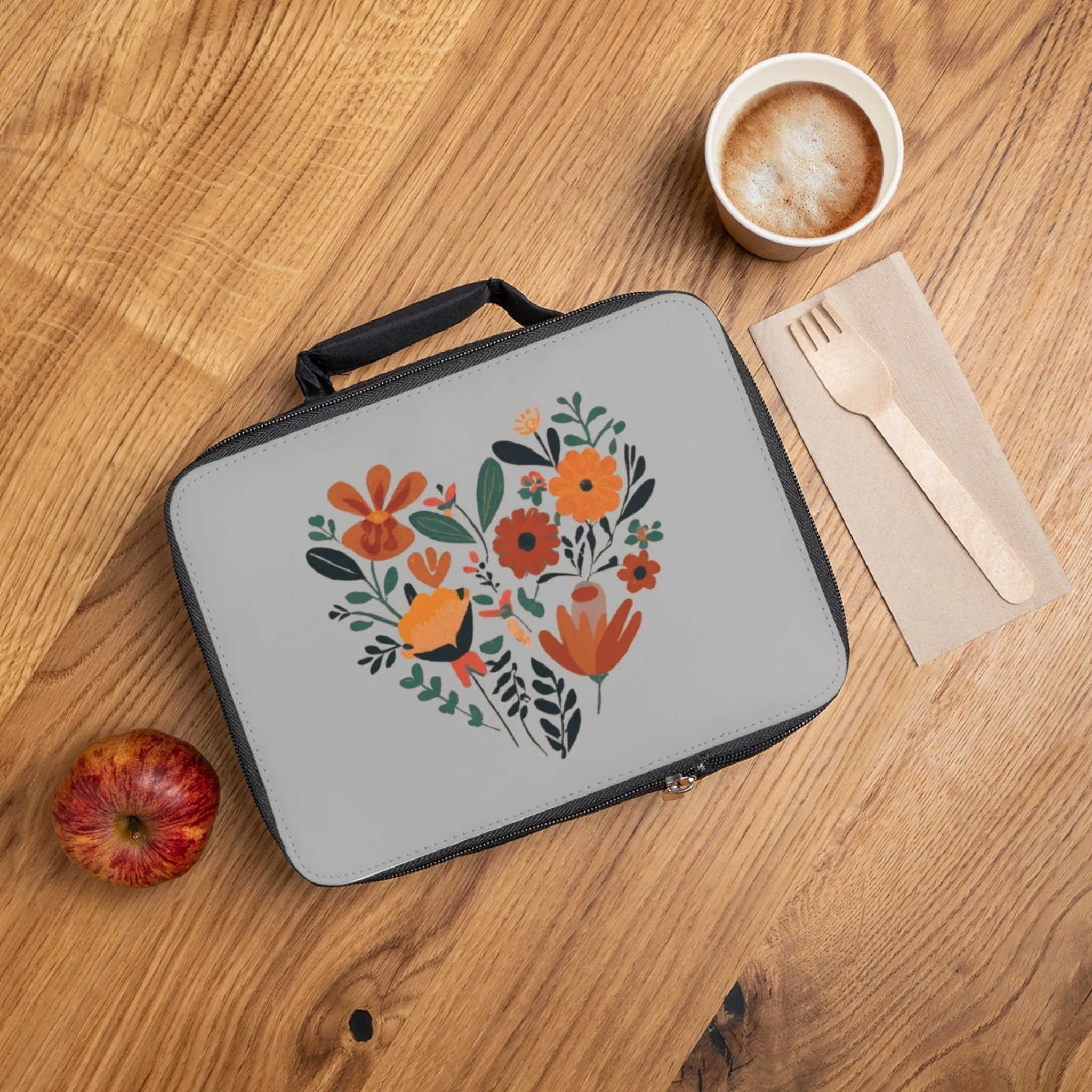 Floral Heart Lunch Bag
