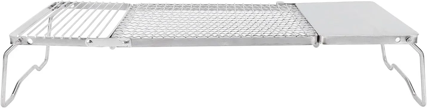 Folding Grill, Portable Lightweight Stainless Steel Grill Fold with Storage Bag