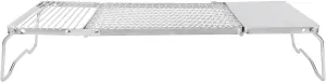 Folding Grill, Portable Lightweight Stainless Steel Grill Fold with Storage Bag