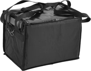 Food Delivery Catering Bag, Adjustable Divider Commercial Insulated Food Delivery Bag with Shoulder Strap for Restaurant
