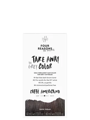 Four Reasons Original Takeaway Color – Caffe Americano 4.0 - Demi-Permanent Hair Color- Ammonia-Free and Fragrance-Free Hair Dye with GRAY COVERAGE - 100% Vegan & Cruelty Free