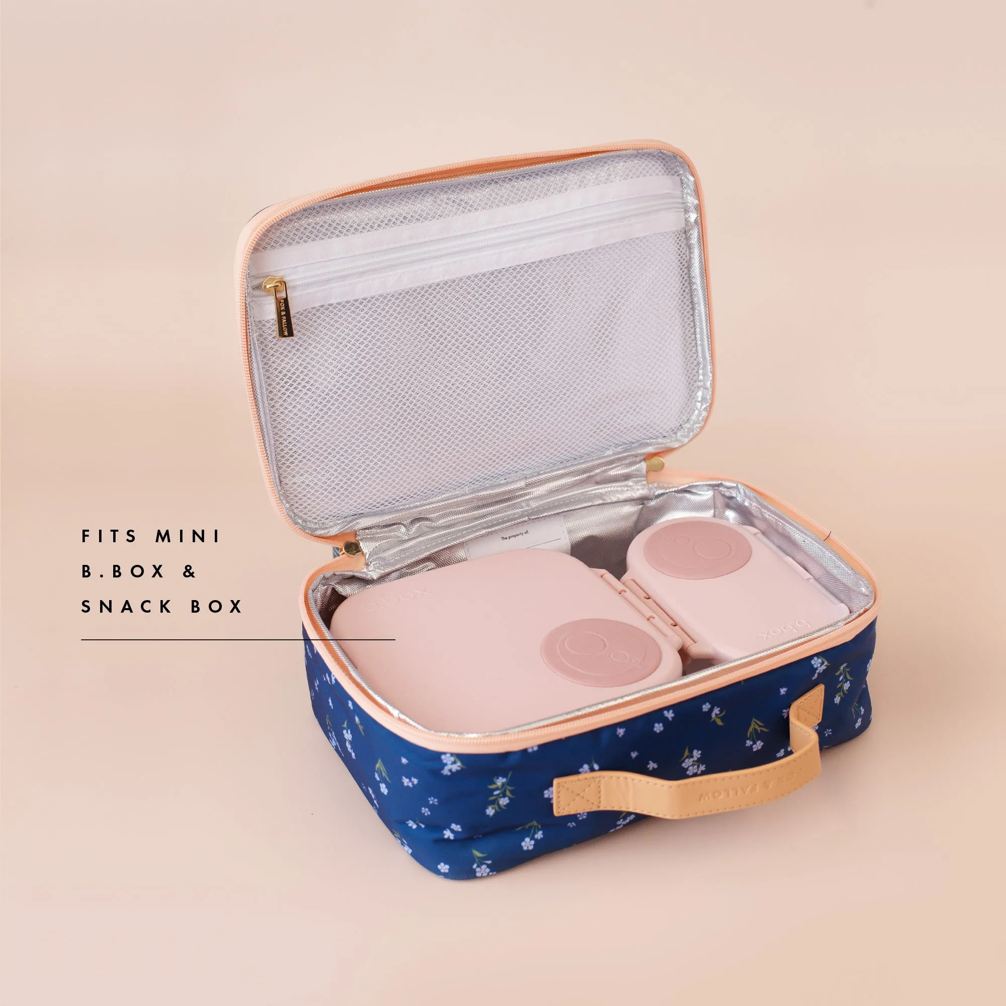 Fox & Fallow- Sage Check Large Lunch Bag