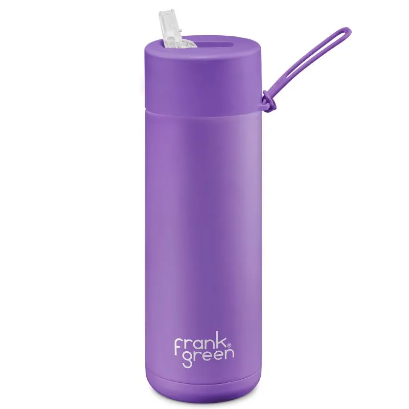 Frank Green Ceramic Reusable Bottle with straw - 20oz / 595ml