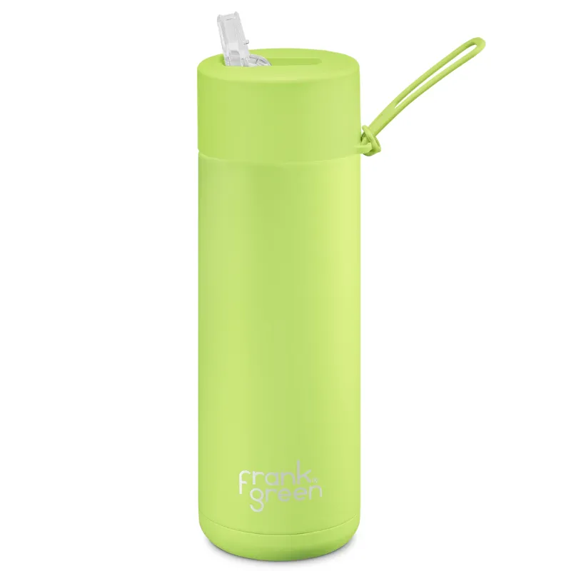 Frank Green Ceramic Reusable Bottle with straw - 20oz / 595ml