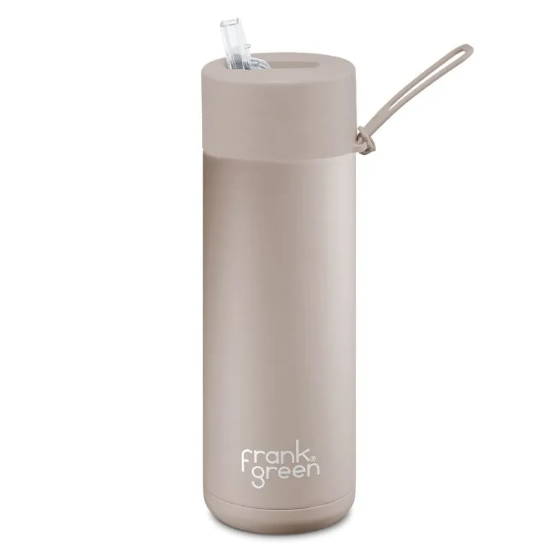 Frank Green Ceramic Reusable Bottle with straw - 20oz / 595ml