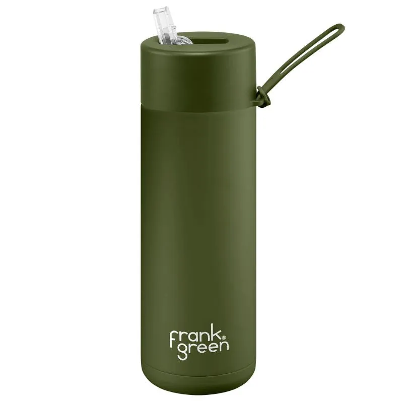 Frank Green Ceramic Reusable Bottle with straw - 20oz / 595ml