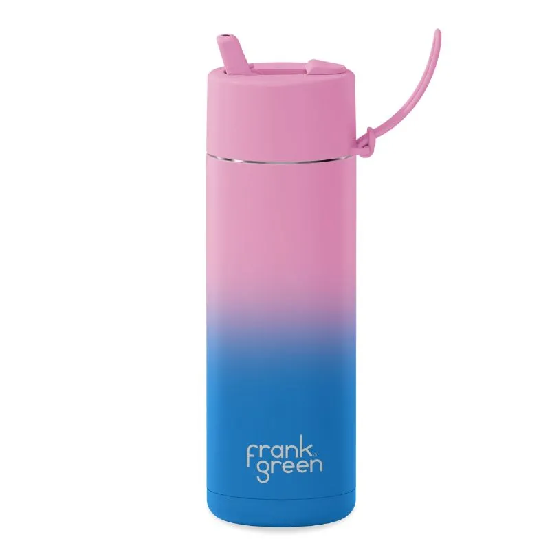 Frank Green Ceramic Reusable Bottle with straw - 20oz / 595ml