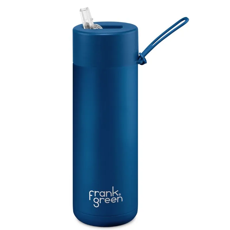 Frank Green Ceramic Reusable Bottle with straw - 20oz / 595ml