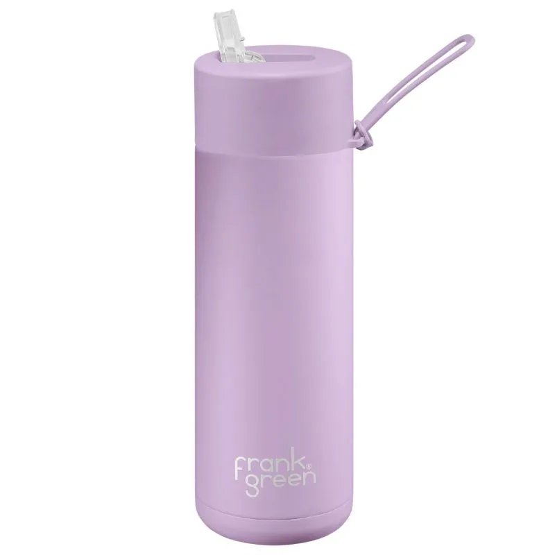 Frank Green Ceramic Reusable Bottle with straw - 20oz / 595ml