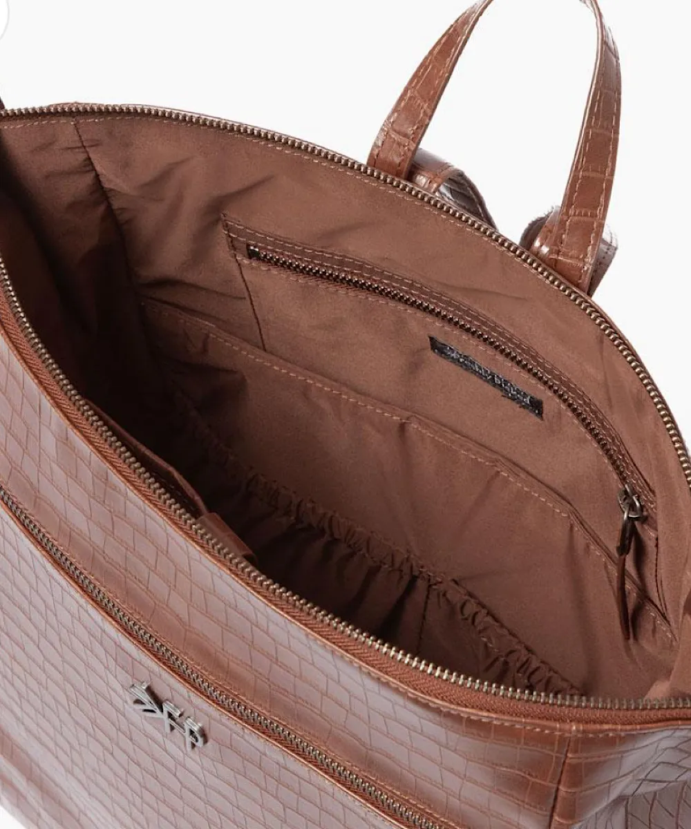 Freshly Picked: Chocolate Croc Minimal Backpack