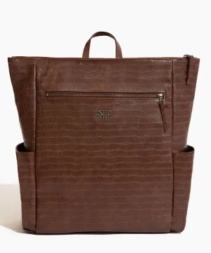 Freshly Picked: Chocolate Croc Minimal Backpack