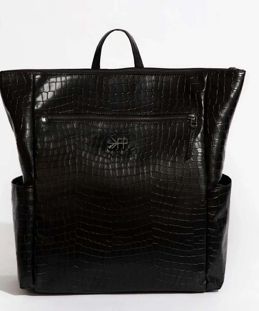 Freshly Picked: Ebony Croc Minimal Backpack