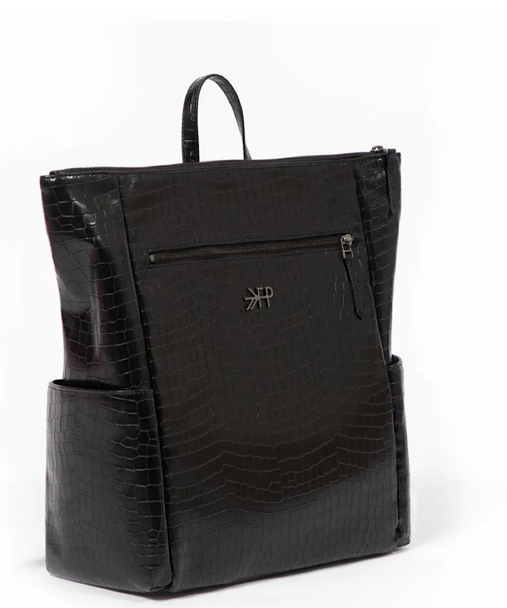 Freshly Picked: Ebony Croc Minimal Backpack