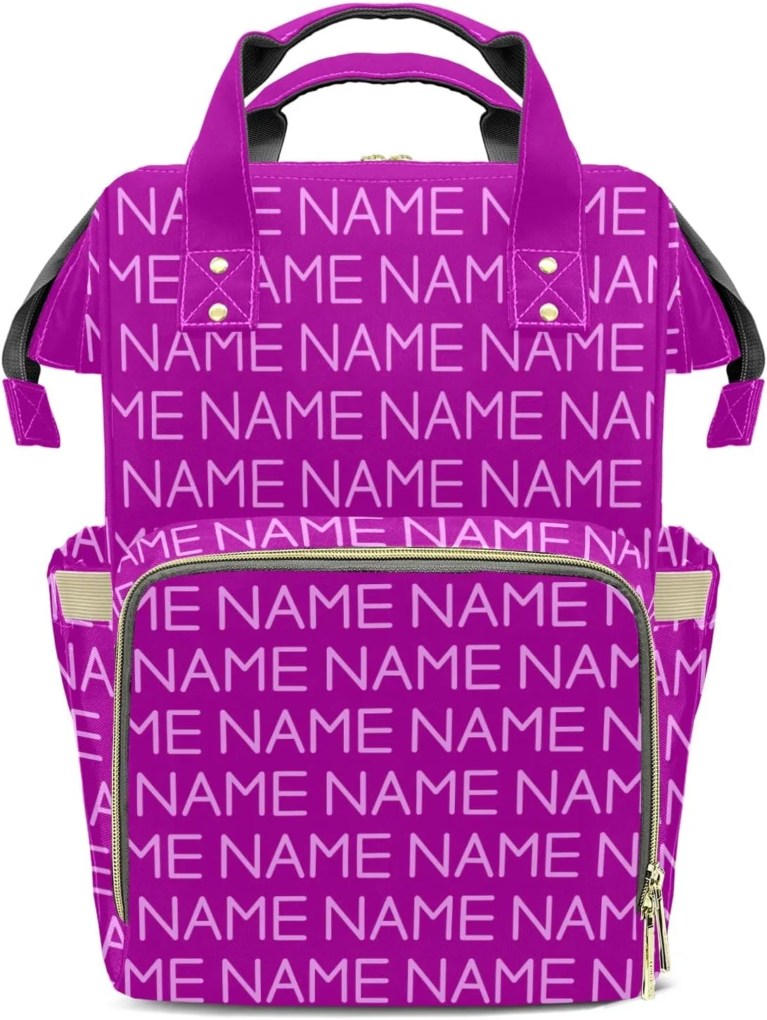 Fuchsia Mummy Bag Custom Personalized with Name Diaper Bag Girl Backpacks Best Present