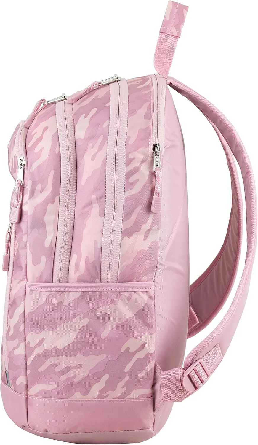 Fuel Pro Sport Active Multi-Pocket Travel Luggage Carry On Weekender Daypack Hiking Camping Backpack Bag, Pink Camo