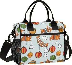 Funny Toy Deco Cloud Lunch Bags for Women with Shoulder Strap Lunch Bag for Adults Lunch Box for Outdoor Size S bolso para comida