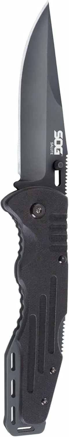 Fusion Salute, G-10 Handle, Black Blade, Plain