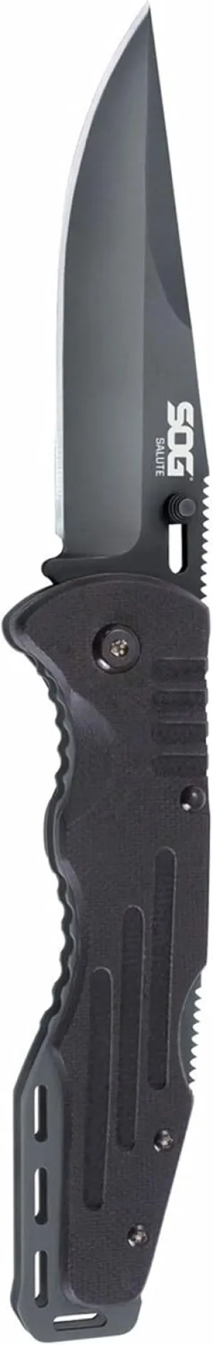 Fusion Salute, G-10 Handle, Black Blade, Plain