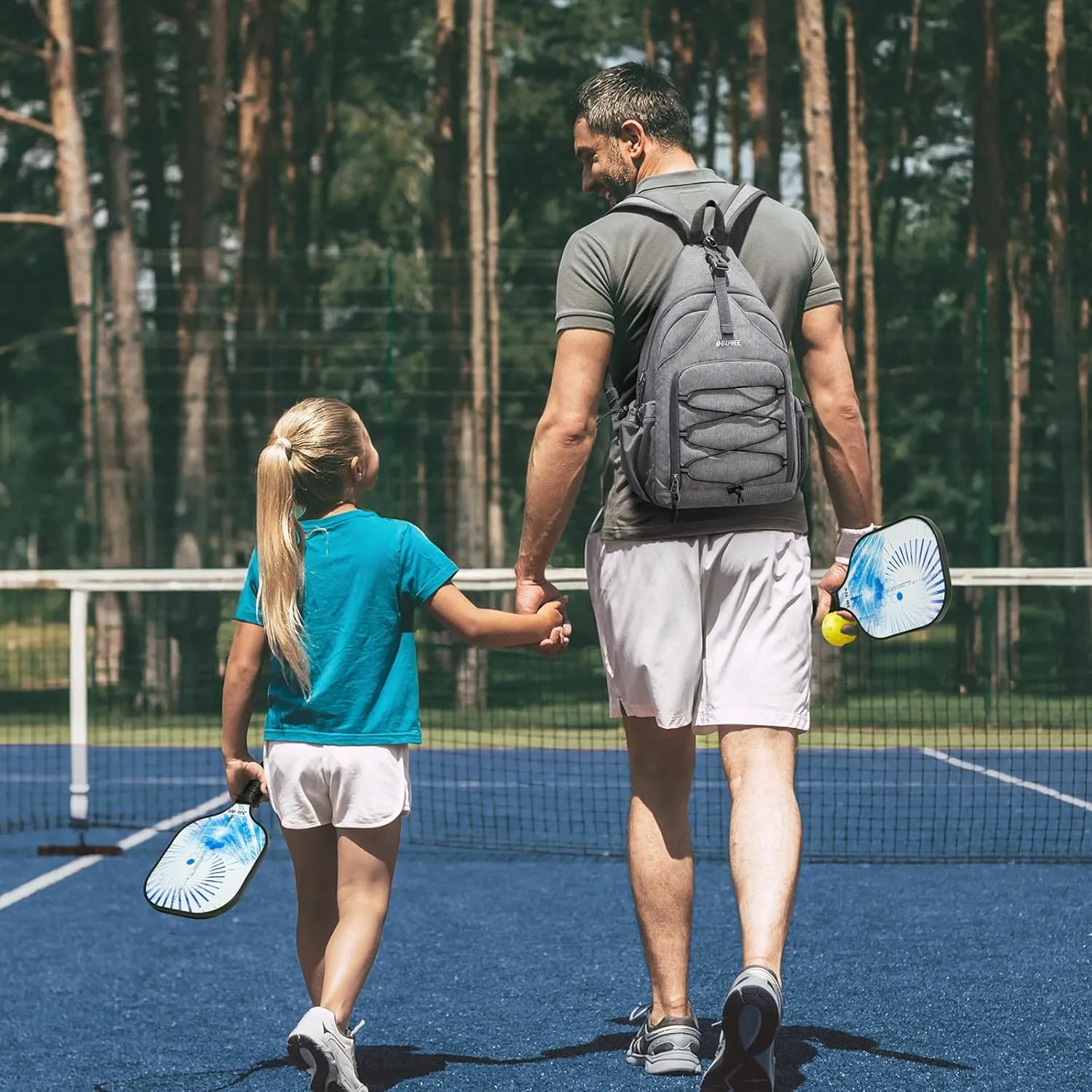 G4Free Pickleball Backpack, Men's & Women's Adjustable Crossbody Sling Bag, Lightweight Paddle Bag