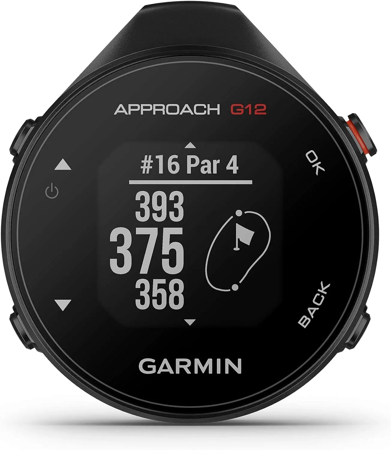 Garmin Approach G12, Clip-on Golf GPS Rangefinder, 42k  Preloaded Courses, 010-02555-00 (Renewed)