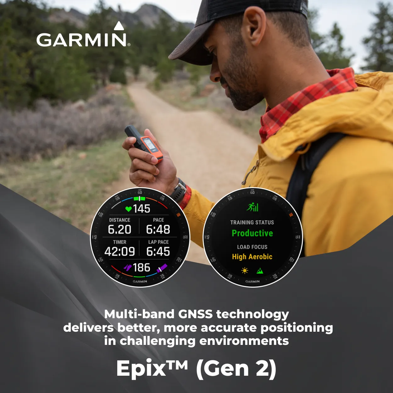 Garmin EPIX (Gen 2) Premium Active Smartwatch with AMOLED display with Wearable4U Power Bank Bundle