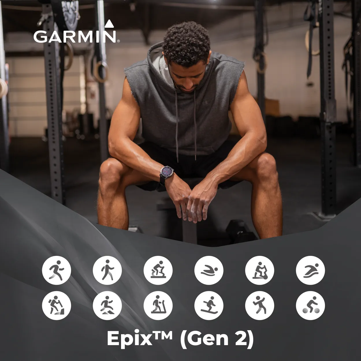 Garmin EPIX (Gen 2) Premium Active Smartwatch with AMOLED display with Wearable4U Power Bank Bundle