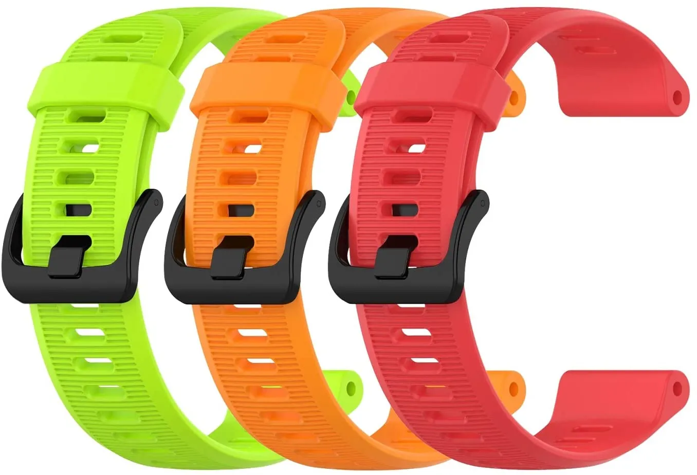 Garmin Forerunner 945 GPS Running Smartwatch with Included Wearable4U 3 Straps Bundle (Lime/Orange/Red)