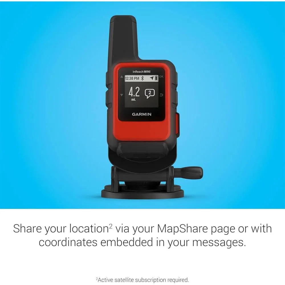 Garmin inReach Mini 2 Compact Satellite Communicator Marine Bundle w/ Warranty Kit