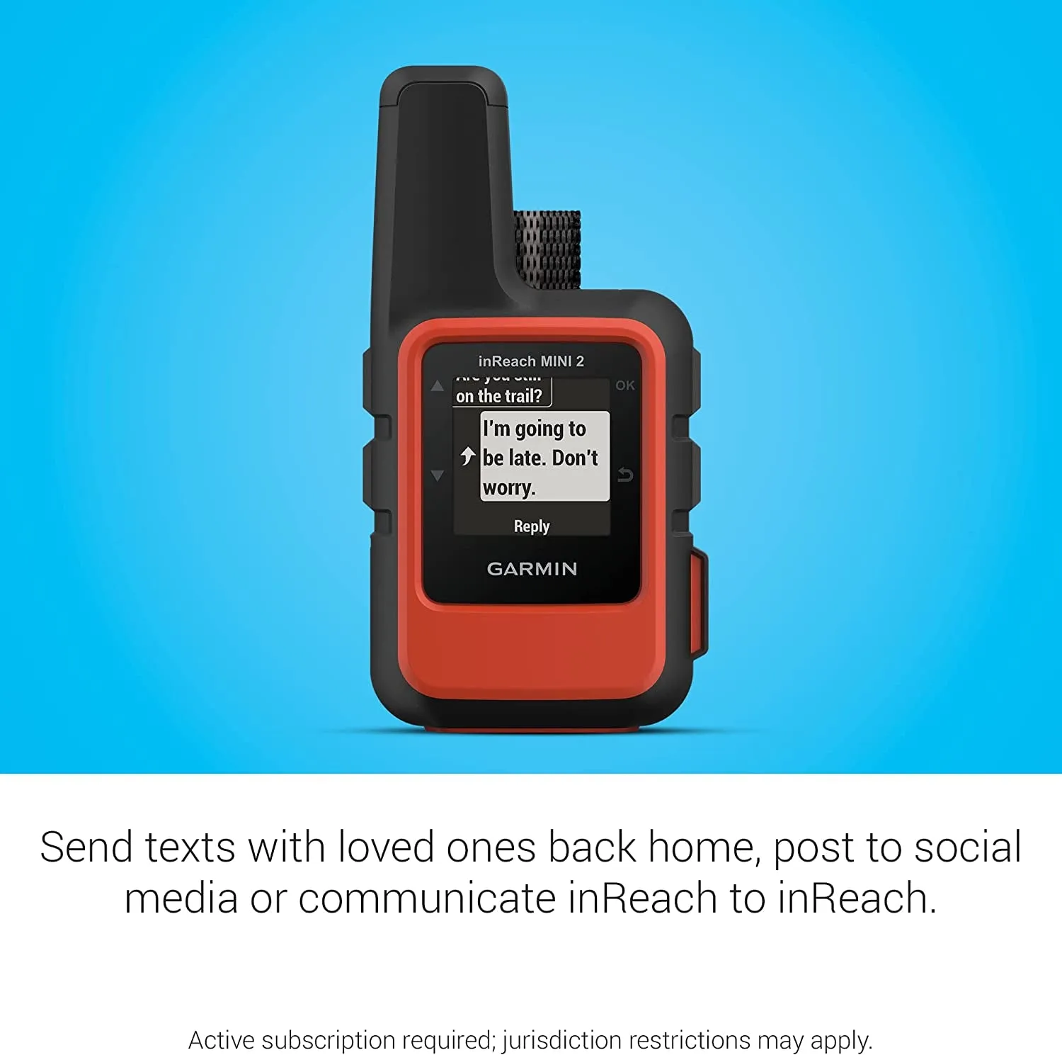 GARMIN Inreach Mini 2, Lightweight and Compact Satellite Communicator, Hiking Handheld, Orange