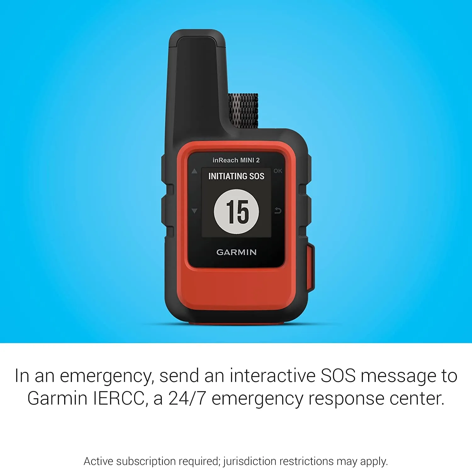 GARMIN Inreach Mini 2, Lightweight and Compact Satellite Communicator, Hiking Handheld, Orange