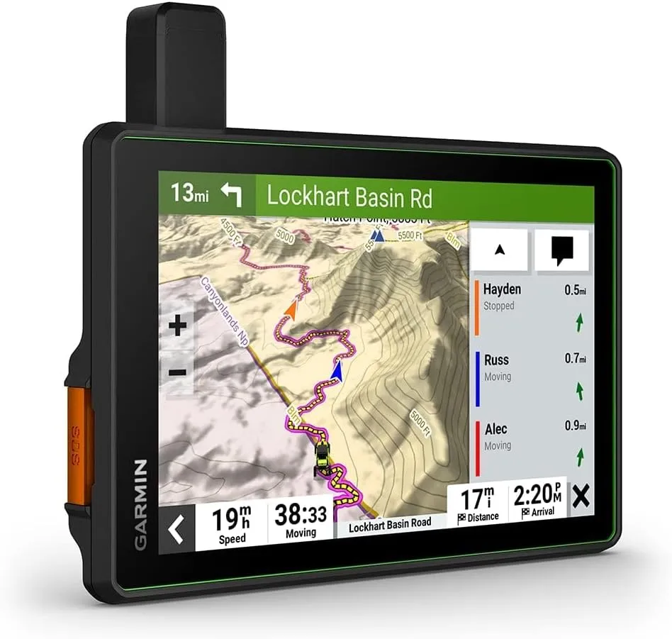 Garmin Tread SxS 8” Powersport Navigator with Group Ride Radio Bundle - High-Performance Off-Road GPS ATV Navigator, Touchscreen Display - Includes PlayBetter 5000mAh Portable Charger
