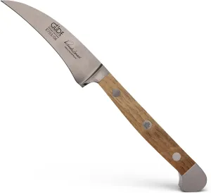 Güde Alpha Barrel Oak Series - 2 1/4" Bird's Beak Knife - Made in Solingen, Germany Since 1910 - Rare Oak Wood, Over 80 Years Old.