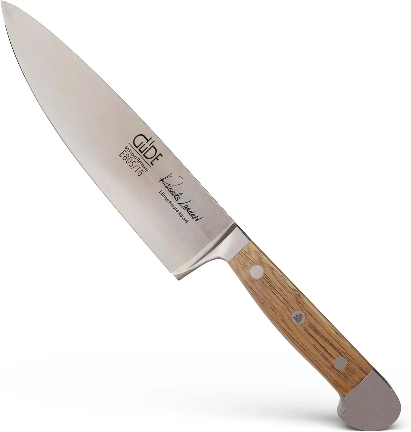 Güde Alpha Barrel Oak Series - 6" Chef's Knife - Made in Solingen, Germany Since 1910 - Rare Oak Wood, Over 80 Years Old.