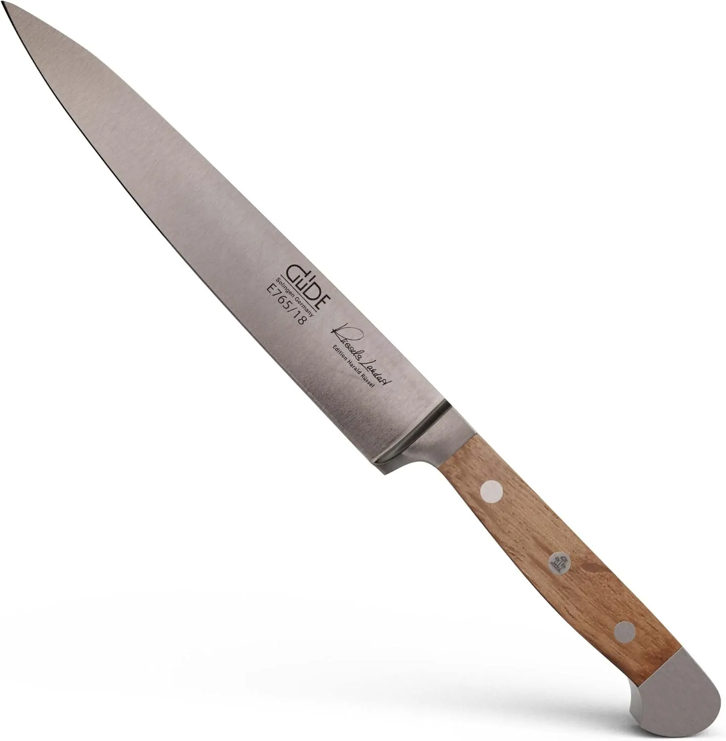 Güde Alpha Barrel Oak Series - 7" Flexible Fillet Knife - Made in Solingen, Germany Since 1910 - Rare Oak Wood, Over 80 Years Old.