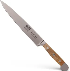 Güde Alpha Barrel Oak Series - 8" Slicing Knife - Made in Solingen, Germany Since 1910 - Rare Oak Wood, Over 80 Years Old.