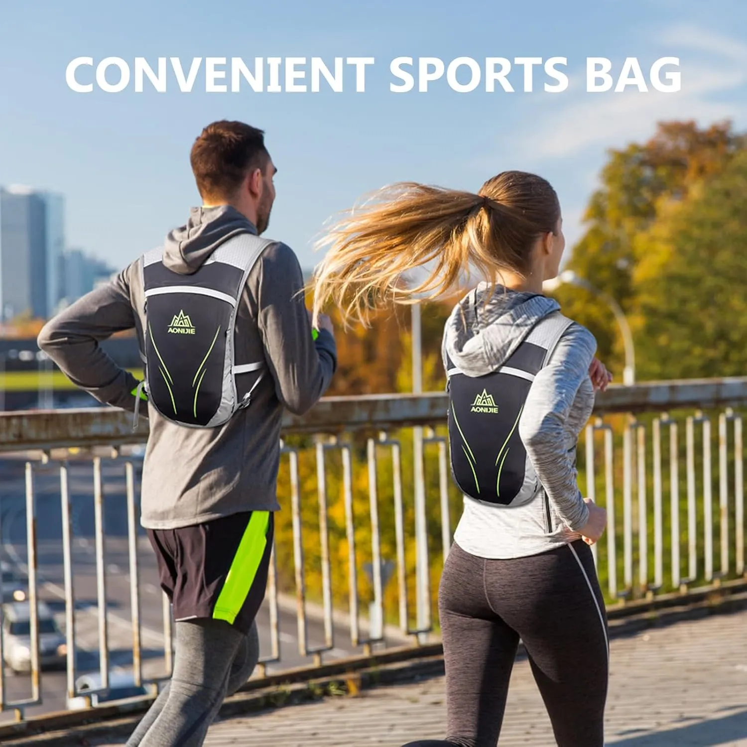 Geila Ultralight Hydration Backpack (5.5L) for Running, Trail Running, Marathon, and Cycling – Includes 2x250ml Water Bottles