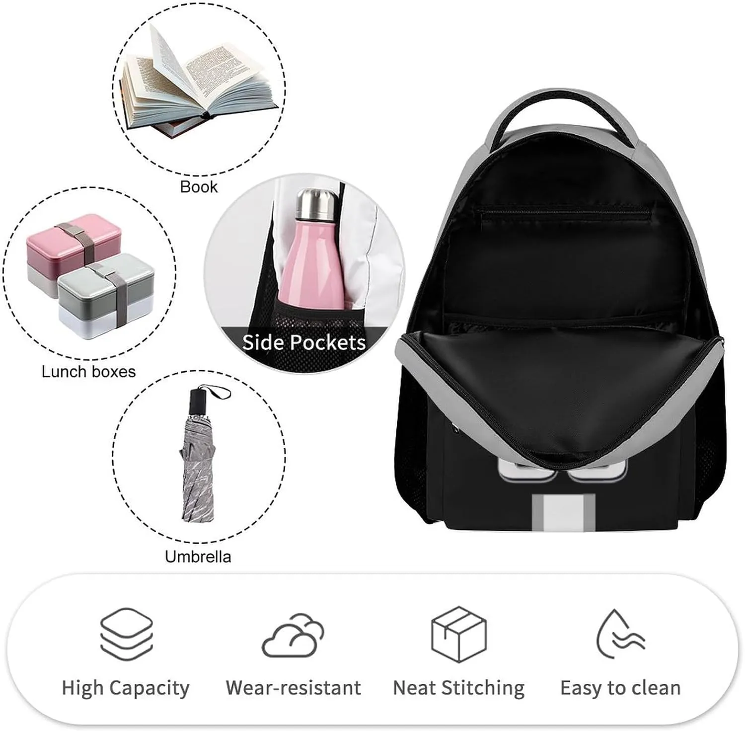 Generic Personalized Backpack Basketball City Fans Gifts Sport Bags High Capacity Custom Any Name and Number for Men Women, Bro-n401
