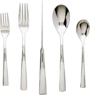 Ginkgo International President 5-Piece Stainless Steel Flatware Place Setting, Service for 1